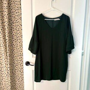 Emerald Green Belongsci V-Neck Dress Medium